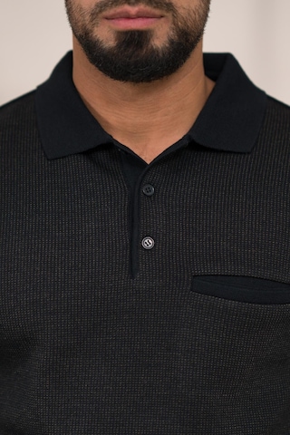 Woolen World Polo Yaka Cepli Armürlü Yünlü Erkek Triko Kazak Lacivert