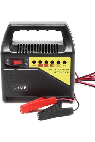 Pogod 6 Volt 12 Volt 6 Amper Ledli Göstergeli Akü Şarj Cihazı Taş