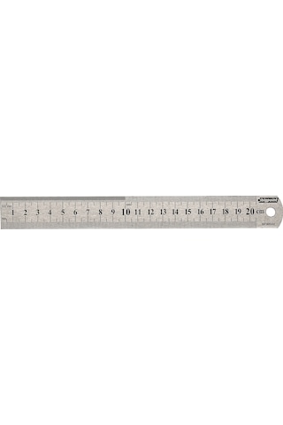 Bigpoint BP360-02 Çelik Cetvel 20 CM Metal