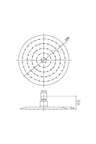 Roca Daıre Dus Baslıgı Krom Ø250 Mm - N289435002