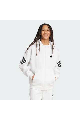 Adidas Future Icons 3 Stripes Fz Erkek Sweatshirt C-adıjw7106e50a00 Beyaz