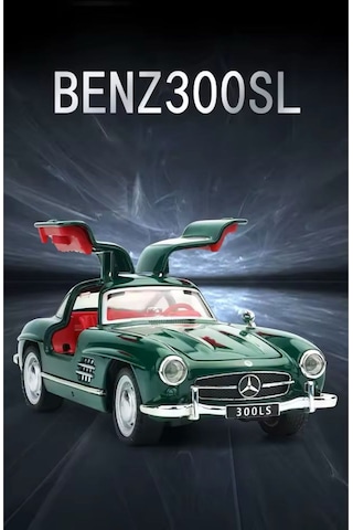 Scowetto Mercedes-benz 300 Sl Yeşil 1954 Model Klasik Araba 1/24 Ölçek Mercedes 300sl Yeşil