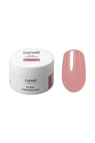 Runail Professional Protez Tırnak Jeli Uv Gel Camouflage Çilekli Dondurma 15gr. 3452