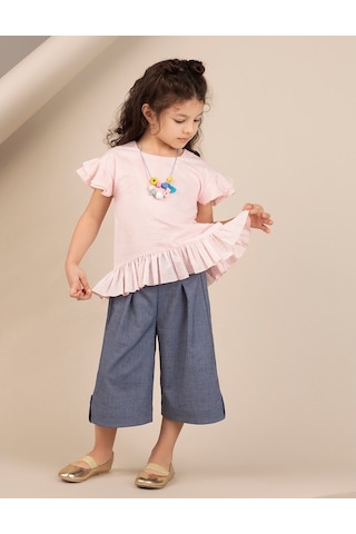 Denokids Ollie&Olla Pembe Nopeli Kız Bluz Çok Renkli