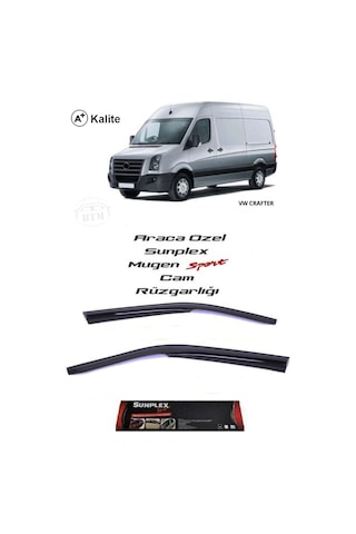 Vw Crafter Sunplex Marka Cam Rüzgarlığı Mugen 2'Li