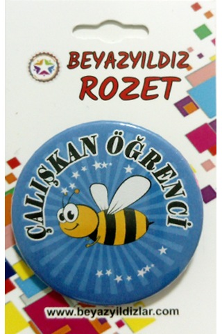 Çalişkan Öğrenci Rozetleri 20 Adet Çok Renkli
