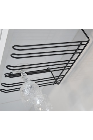 Siyah 3 Bölmeli Bar Kadehlik Bardaklık