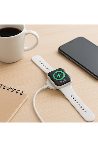Daytona Apple Mu9k2am a Uyumlu Watch Magnetic Charger To Usb Cable 1 M İthalatçı Garantili Manyetik Type C Şarj Kablosu 1M