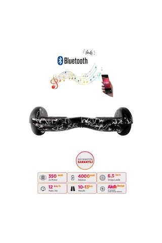 Citymate Hoverboard 6.5 inch Elektrikli Kaykay Scooter Bluetooth Hoparlörlü D02