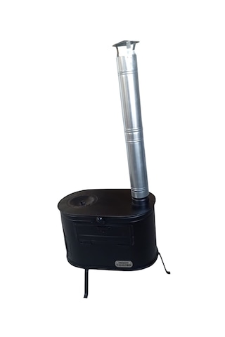 Fırınlı Kuzineli Kamp Sobası