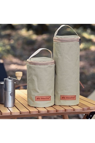 Teltree Küçük Boy Kamp Gaz Tankı Koruyucu Çantası - 600d Oxford Kumaş, Çarpma Engeli, İç Cep, Taşınabilir Outdoor Depolama Çantası Haki