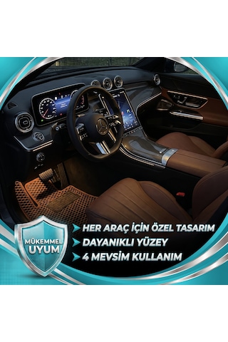 Volvo V60 2018 2025 Araca Özel Eva Oto Paspas Takımı Metal Topuksuz İç Set