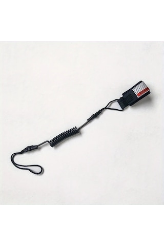Elmpaly Siyah 1 Adet Tpu Sörf Emniyet El İpi, Ayarlanabilir Boy, Güvenli Bilek Kayışlı