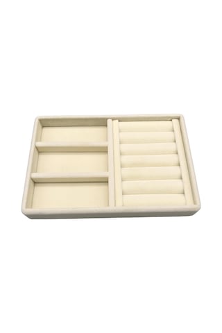 Yerli Üretim Süet Kumaş Krem Renk 22 Cm / 14 Cm Çekmece İçi
