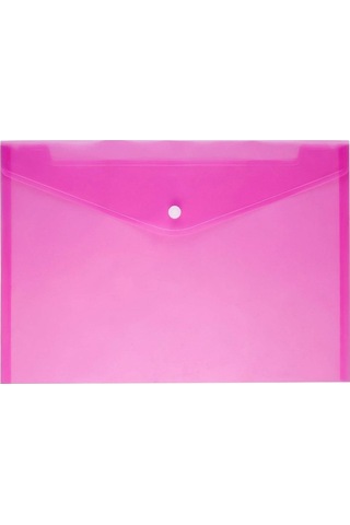 A4 Renkli Şeffaf Çıtçıtlı Zarf Dosya 5 Adet