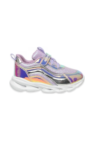 Buckhead Buck4430 Glossy Shiny Işikli Günlük Lila Kız Çocuk Spor Ayakkabı Pembe