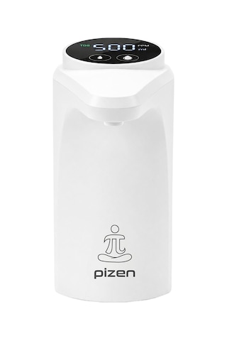 Pizen Flow Şarjlı Otomatik Damacana Su Pompası Tds Ölçer 250ml 500ml 1l 2l Ölçü Özellikli Beyaz