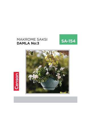 Makrome Saksı Damla No:3 4.6 Lt Çok Renkli