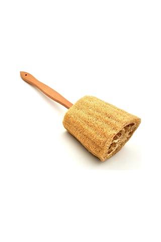 Ahşap Saplı Doğal Kabak Lifi Sırt Fırçası 8 x 40 CM