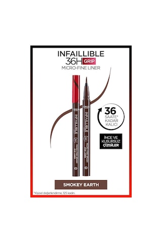 L'Oréal Paris Infaillible 36H Grip Micro Fine Eyeliner 02 Smokey Earth