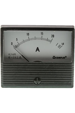 20A Analog Ampermetre - Panel Tipi Ölçü Aleti Kly-T670