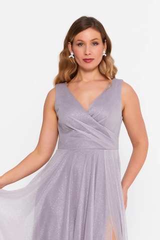 Doridorca Kadın Büyük Beden Sim Detaylı Kolsuz Maxi Abiye Elbise 6111 Vizon Vizon