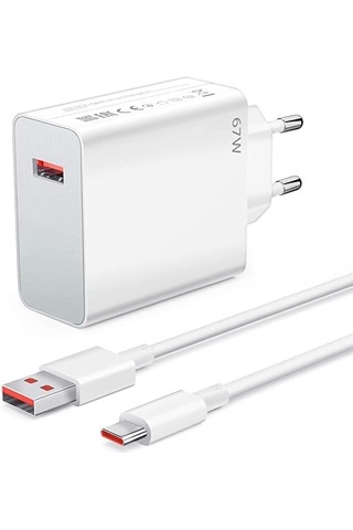 67 Watt Hızlı Şarj Aleti Adaptör Ve Kablo Set Type-c Kablo Vivo Uyumlu