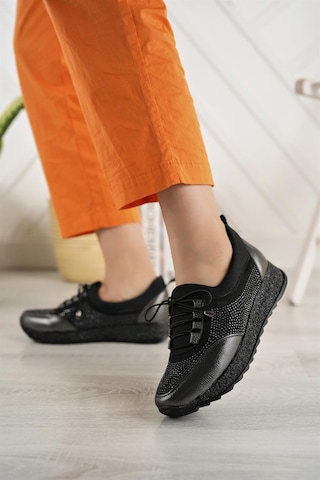 Nesil Shoes Acr 15 Platin Taşlı Strech Kadın Ayakkabı-platin Çatlak Platin