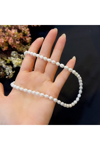 Stela Gümüş İnci Kolye