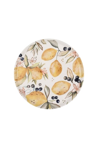 The Mia Limoncello Ayaklı Servis Tabağı 30 Cm Lmn015 Beyaz