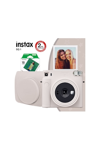 Fujifilm Instax SQ1 Fotoğraf Makinesi + Seti 3 Beyaz