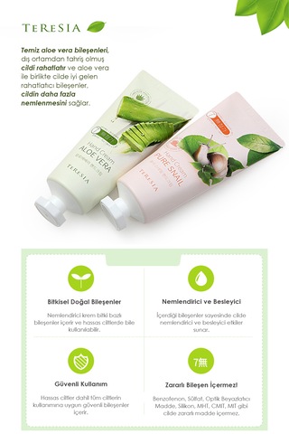 Aloe Vera Içeren Yatıştırıcı Nemlendirici El Kremi 100 Ml Aloe Vera