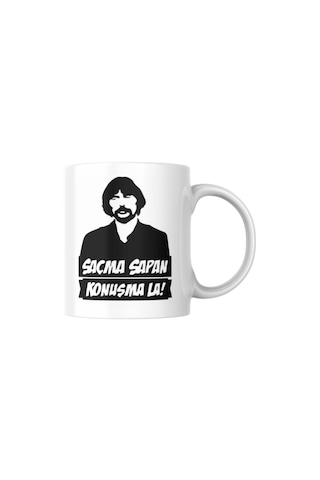 Saçma Konusma Yazılı Kupa Beyaz