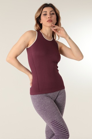 Gigotto Kadın Seamless Fitilli Atlet 001