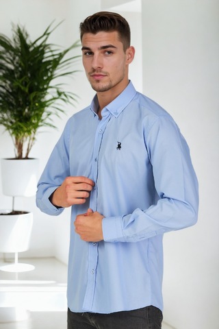 G925 Dewberry Erkek Gömlek-mavi Mavi