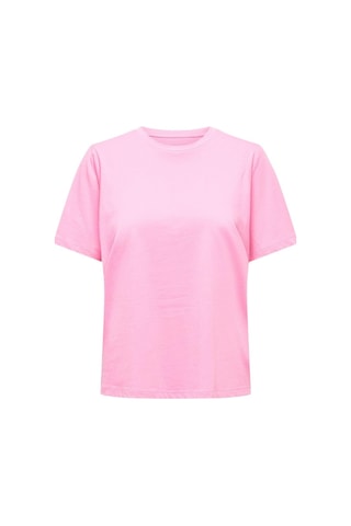 Only Kadın Basic Tişört Kısa Kollu, Rahat Kalıp Pembe