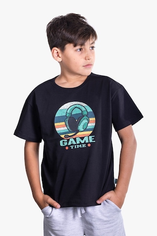 Little's World The Game Time Çocuk Tshirt Siyah
