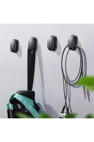 Baseus Small Shell Car Mount Holder 4parça Araç İçi Tutucutoparlayıcı- 5775 Siyah