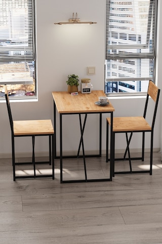 Bofigo 2li Mutfak Seti Mutfak Masa Ve Sandalye Seti Balkon Masası Cafe Seti Maysa Çam