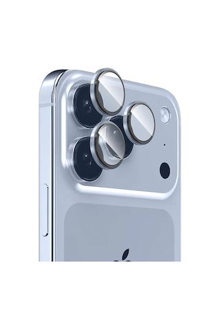 Apple Uyumlu iPad iPhone 17 Pro Zore Mikro Kamera Lens Koruyucu Lacivert