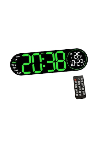 Suntek Dijital Duvar Saati Sınıf Oturma Odası Için Yeşil Yeşil