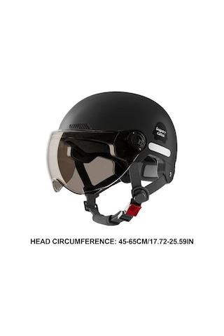 Scooter Emniyet Şapkası Güneşlik İle Erkekler Kadınlar İçin Beyaz