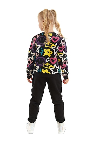 Denokids Mshb&g Street Style Kız Çocuk Eşofman Takımı - Siyah