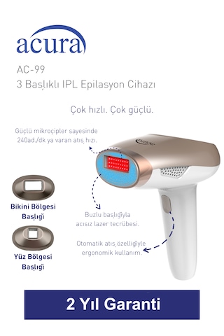 Ac-99 Ultra Hızlı, 2 Başlıklı Sınırsız Atışlı Buz Lazer Ipl Lazer Epilasyon Cihazı