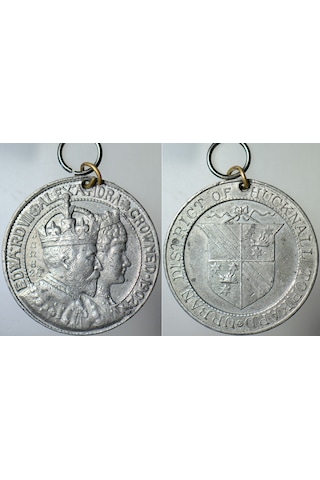 Birleşik Krallık Vıı. Edward Taç Giyme Töreni Anısına Madalyon 1902. Metal 38 Mm Orijinal. Diğer