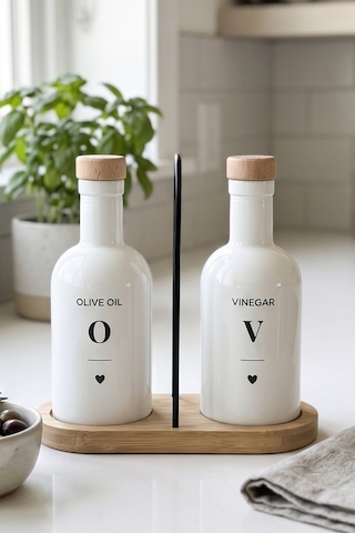 Olea & Vinea 2'li Yağlık-sirkelik Seti Beyaz 200 Cc Çok Renkli