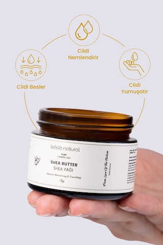 Bade Natural Shea Yağı Soğuk Sıkım %100 Saf 50 ML