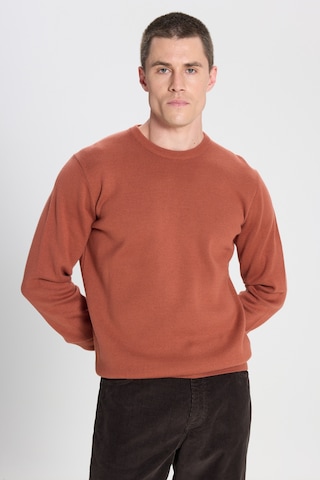 Regular Fit Normal Kesim Kahverengi Triko Kazak W242724220 Kahverengi