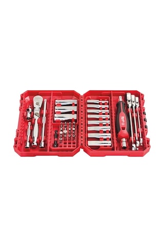 Milwaukee 1/4'' Cırcır Tornavida Kollu Lokma Set 42 Parça 4932498382