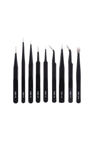 9 Adet Esd Cımbız Seti Telefon Tablet Pc Ps Saat Tamir Cımbızları